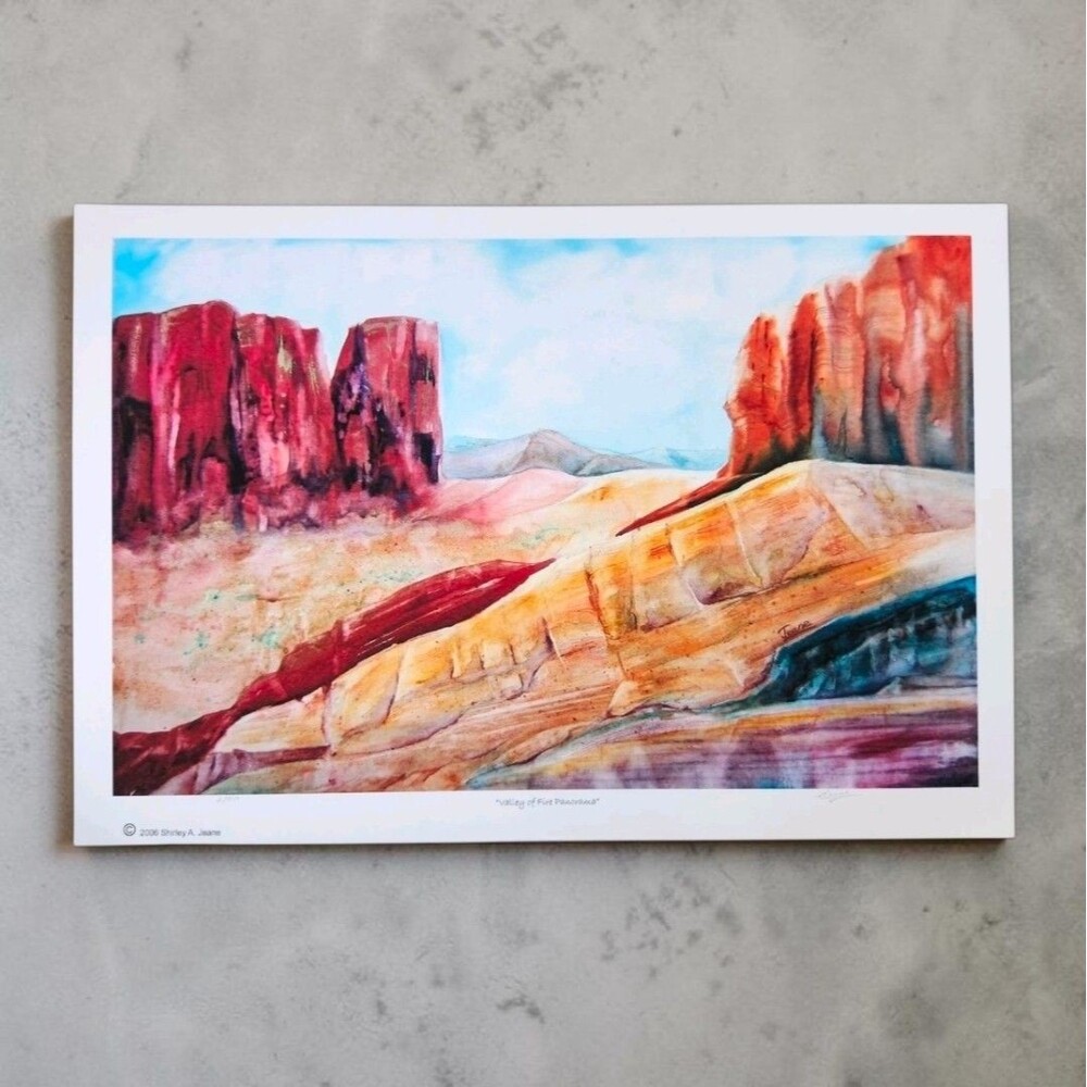 Shirley A. Jeane "Valley of Fire Panorama" 2006 Signed Numbered Art Print 2/50